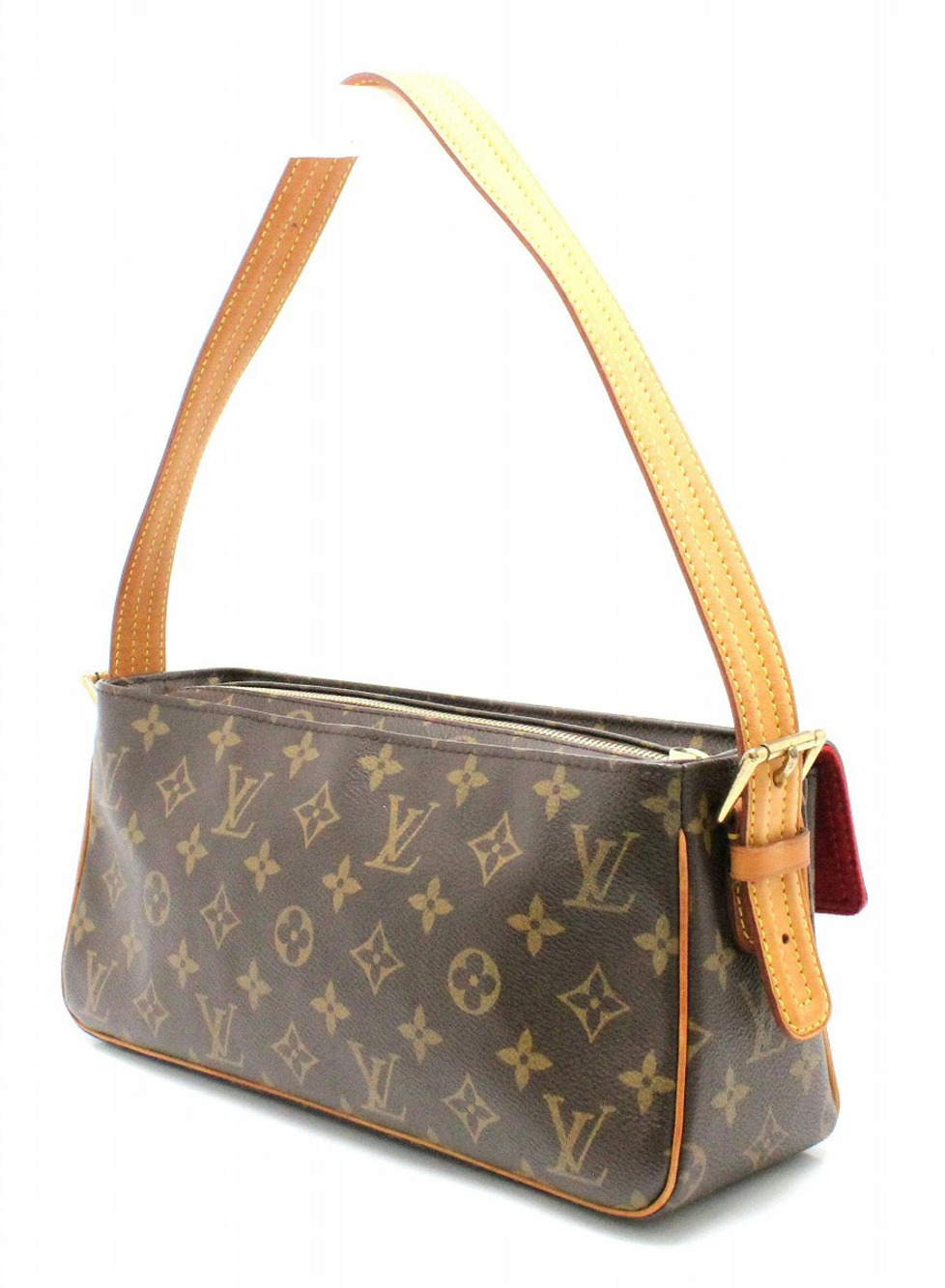 Louis Vuitton Monogram Shoulder Bag Vivacite Hobo Brown